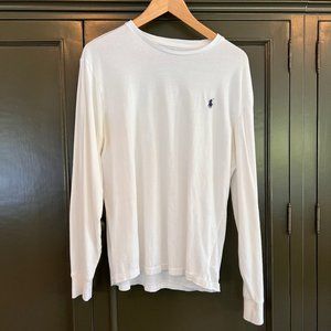White Polo Ralph Lauren Long Sleeve T-Shirt